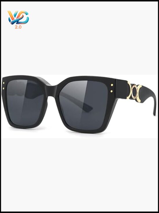 Vintage Oversized Square Sunglasses UV400 Protection Polarized Fit Over Glasses main image 5